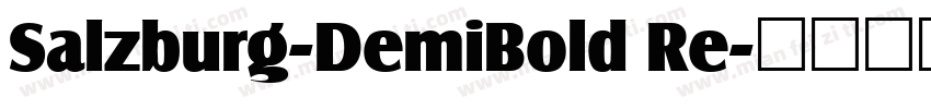 Salzburg-DemiBold Re字体转换